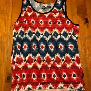 Red, white and blue tank top